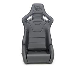 NRG Omega Racing Black Simulated Leather/vinyl Seat RSC-750BK/BK L/R