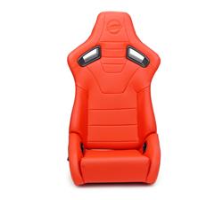 NRG Omega Racing Red Simulated Leather/vinyl Seat RSC-750RD/BK L/R