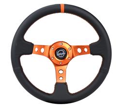 NRG Deep Dish Steering Wheels with Hole Spokes RST-006OR
