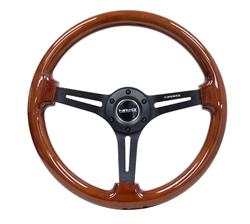 NRG Deep Dish Steering Wheels with Slit Spokes RST-018BR-BK