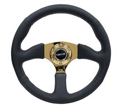 NRG Deep Dish Steering Wheels with Solid Spokes RST-023GD-R