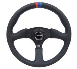 NRG Deep Dish Steering Wheels with Solid Spokes RST-023MB-R-M3