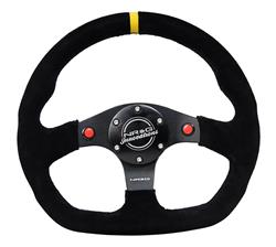 NRG Flat Bottom Steering Wheels RST-024D-MB-S-Y