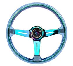 NRG Deep Dish Steering Wheels with Slit Spokes RST-027MC-BL