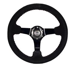 NRG Deep Dish Steering Wheels with Solid Spokes RST-036BK-S