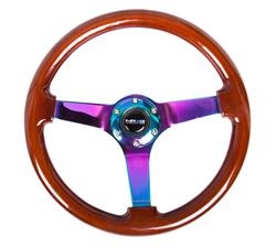 NRG Deep Dish Steering Wheels with Solid Spokes RST-036BK-MC