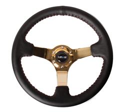 NRG Deep Dish Steering Wheels with Solid Spokes RST-036GD