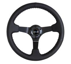 NRG Deep Dish Steering Wheels with Solid Spokes RST-036MB-R