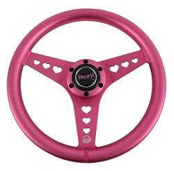NRG Aluminum Steering Wheels with Heart Cutouts RST-073-PK