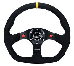 NRG Flat Bottom Steering Wheels RST-024D-MB-SA-Y