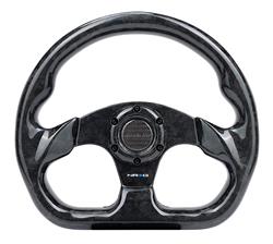 NRG Carbon Fiber Flat Bottom Steering Wheels ST-009FC/BK