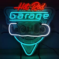 Neon Hot Rod Garage Sign 5HRGTL
