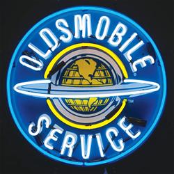 Oldsmobile Service Neon Sign 5OLDBK