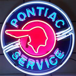 Summit Gifts 5PONBK Pontiac Service Neon Sign | Summit Racing