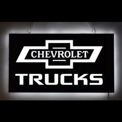 Chevrolet Trucks LED Backlit Sign 7LEDCT