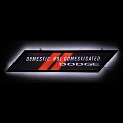 Dodge Domestic Not Domesticated LED Backlit Sign 7LEDDG