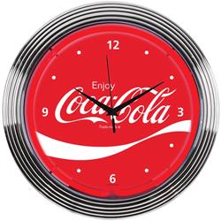 Enjoy Coca-Cola Neon Clock 8CCWAV