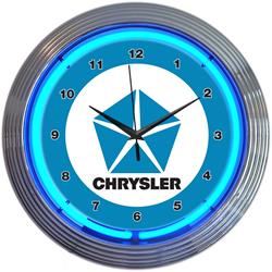 Chrysler Pentastar Neon Wall Clock 8CRYBL