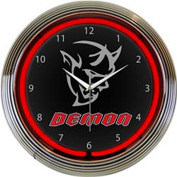 Dodge Challenger SRT Demon Neon Clock 8DEMON