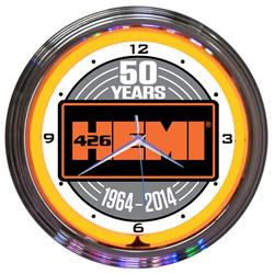 Hemi 50 Years Neon Wall Clock 8MPORA