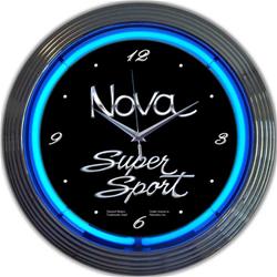 Nova Super Sport Neon Clock 8NOVAX