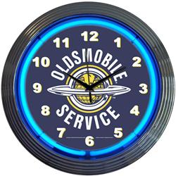 Oldsmobile Service Neon Clock 8OLDSM