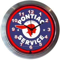Pontiac Service Neon Clock 8PONTI