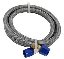 3AN Blue Fittings NOS 15080NOS Stainless Steel 4 Braided Hose with 