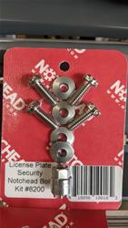 NotcHead License Plate Bolts 8200
