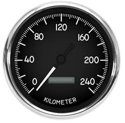 New Vintage USA 1940 Series Speedometer Gauges 40140-01M