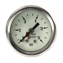Nitrous Outlet Luminescent Fuel Pressure Gauges