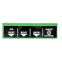 Trim Parts Heater Control Faces 1435