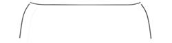 Trim Parts - Window Trim Moldings for 1963-1964 BEL AIR, BISCAYNE - 2397