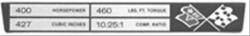 Trim Parts Engine Data Plates for 1969 CORVETTE - 5902