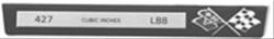 Trim Parts Engine Data Plates for 1969-1976 CORVETTE - 5921