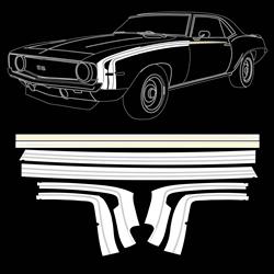 Trim Parts - Vehicle Graphics, Stripes and Stencils for 1969 CAMARO - TPG-6734