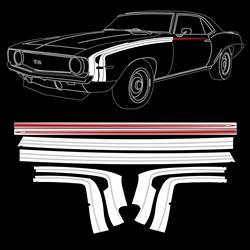 Trim Parts - Vehicle Graphics, Stripes and Stencils for 1969 CAMARO - TPG-6736