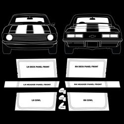 Trim Parts Vehicle Graphics, Stripes and Stencils TPG-6738