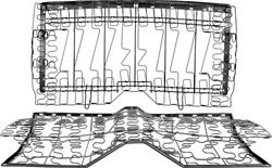 OER Authorized 1967-69 Camaro/Firebird Rear Seat Springs