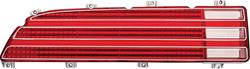 OER GM Restoration Parts Tail Lamp Lenses for 1974-1978 FIREBIRD - 5949827