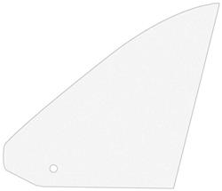 OER Quarter Window Glass for 1970-1974 CHALLENGER - DQ4424C