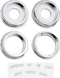 OER 1967 F-Body Dash Knob Bezel Sets for 1967 CAMARO, FIREBIRD - K150