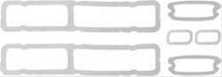 OER Front and Rear Lens Gasket Sets for 1968 CAMARO - K725