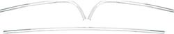 OER Authorized Convertible Top Boot Well Moldings for 1970-1971 CHALLENGER - ME12227