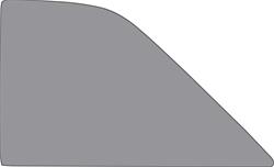 OER Quarter Window Glass for 1962-1965 CHEVY II - NR708Y