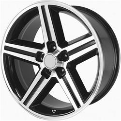 OER Authorized IROC Replica Gloss Black Machined Wheels 16x8