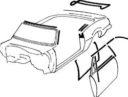 OER Weatherstrip Seals, Vehicle Kits R5117