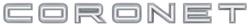 OER Reproduction Emblems for 1968 CORONET - RM4137