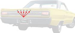OER Reproduction Emblems for 1967-1969 CORONET - RM4227