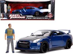 1:18 Scale Brian's 2009 Nissan GT-R Diecast Model JA-31142/BLUE